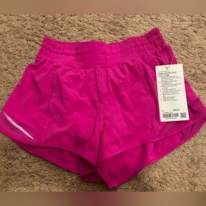 Lululemon Purple Highlight Hotty Hot 2.5” Shorts